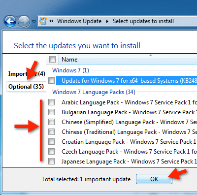 Change Language Windows 7