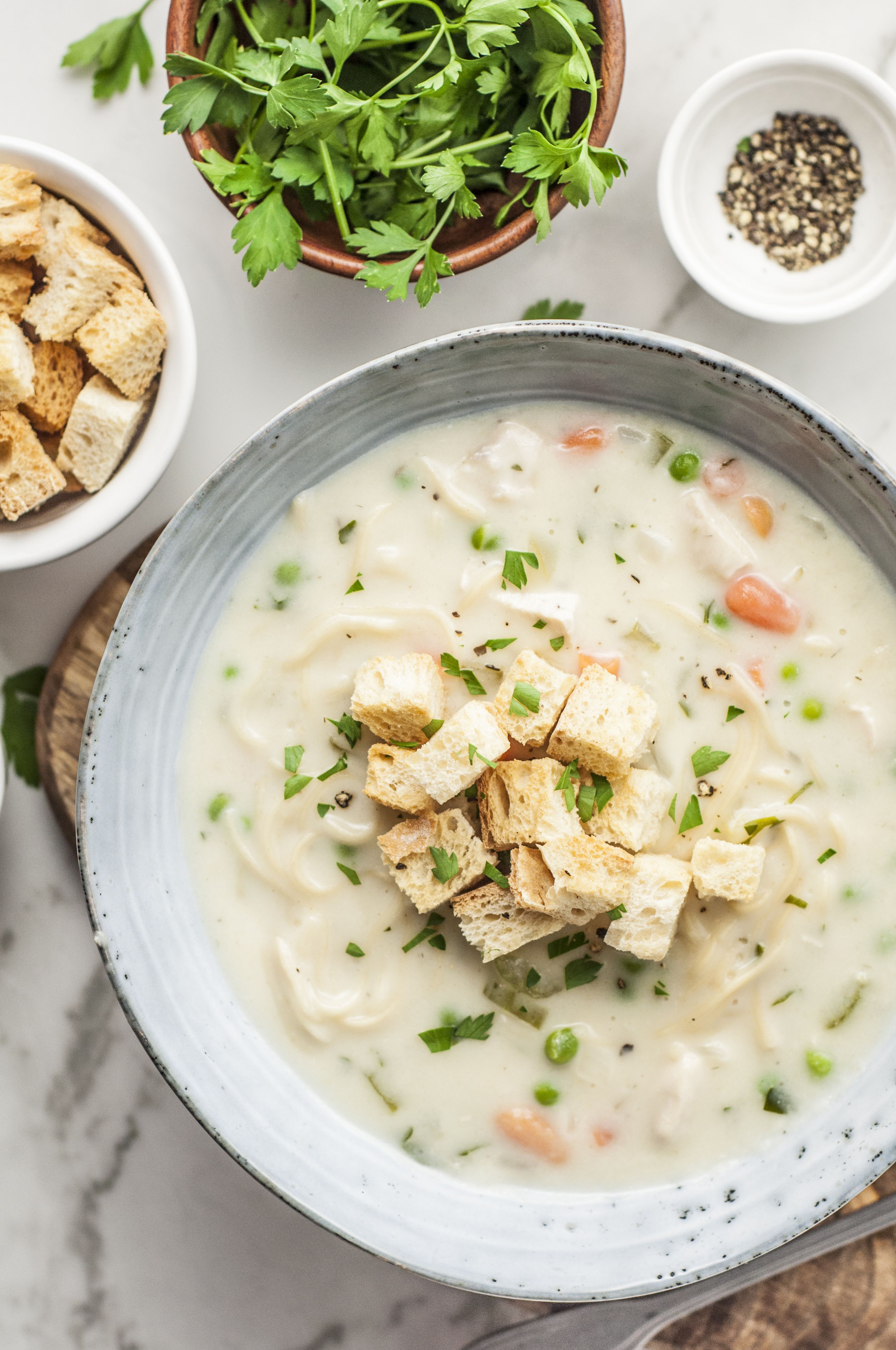 Creamy Chicken Noodle Soup Recipe