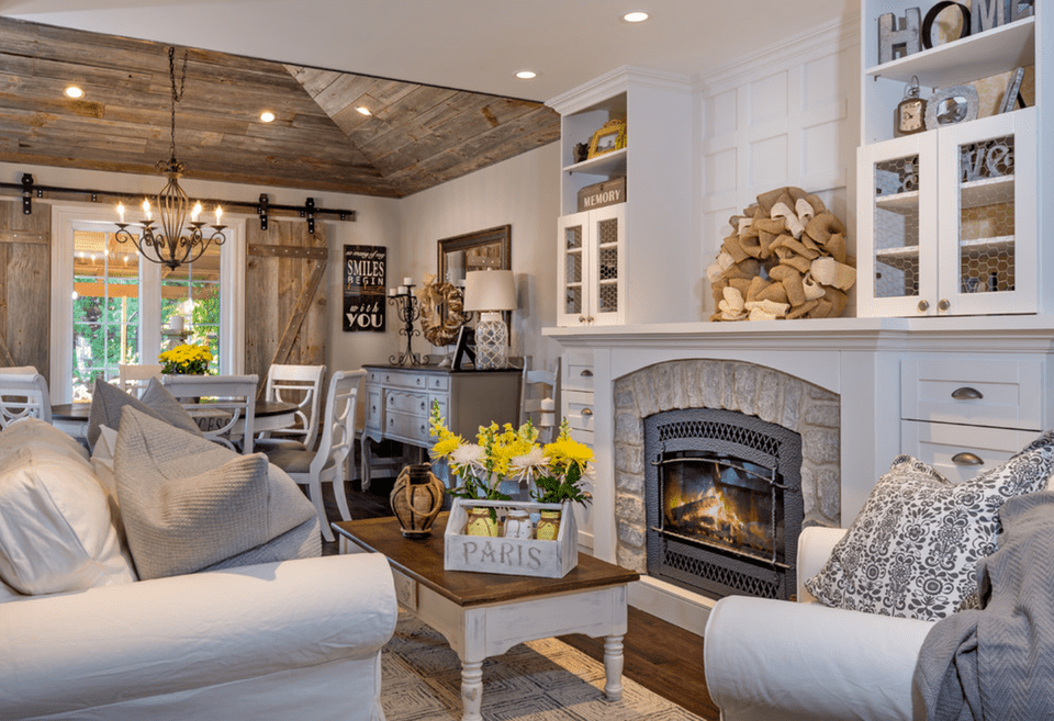 20+ Farmhouse Style Living Rooms