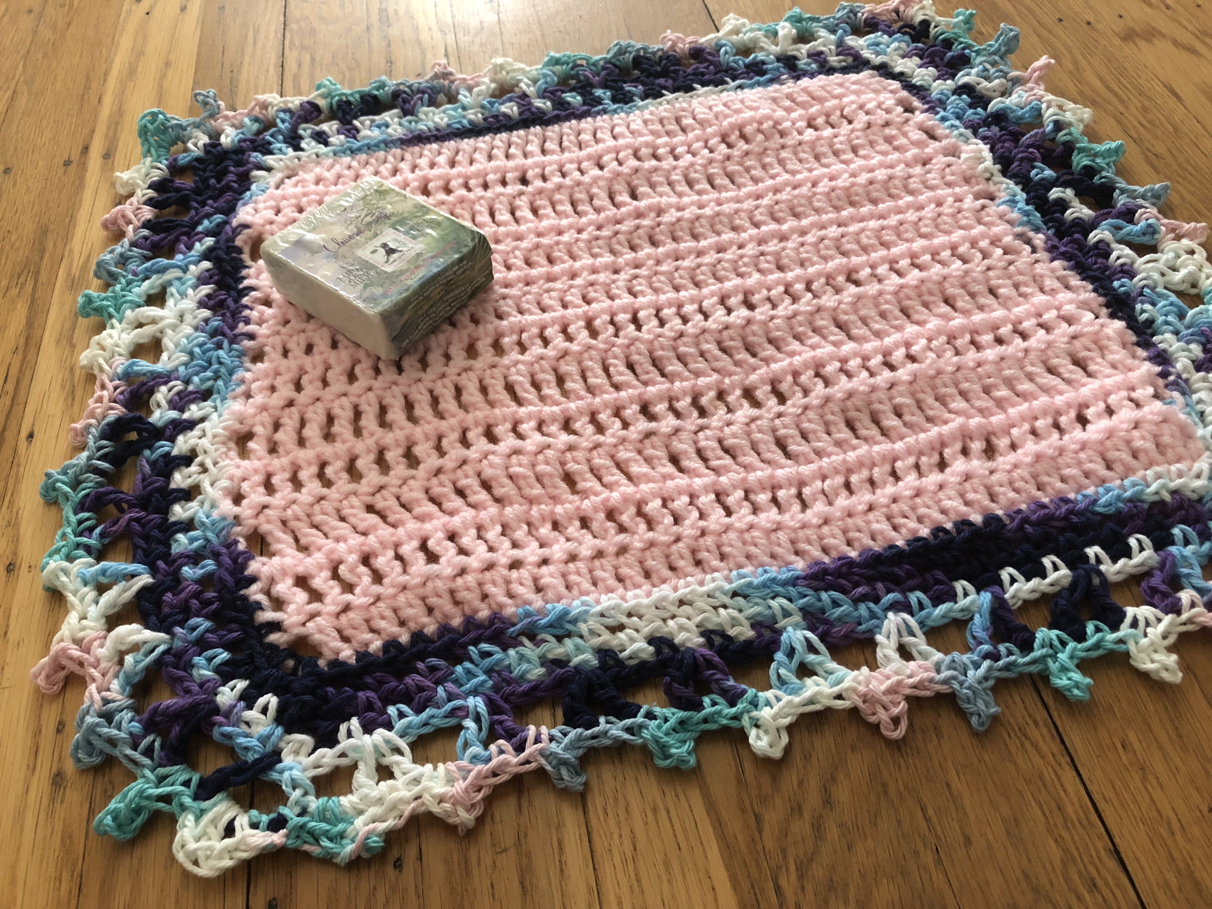 Crochet Dishcloth Edging Free Pattern