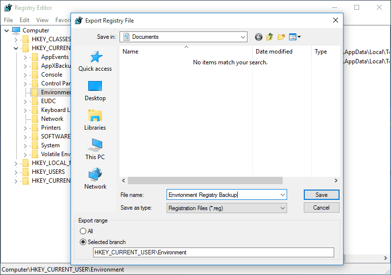 fix registry windows 10