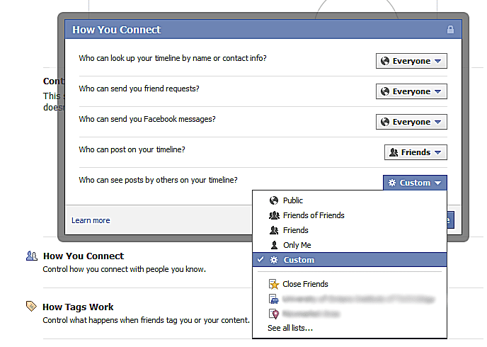 facebook timeline photo privacy settings