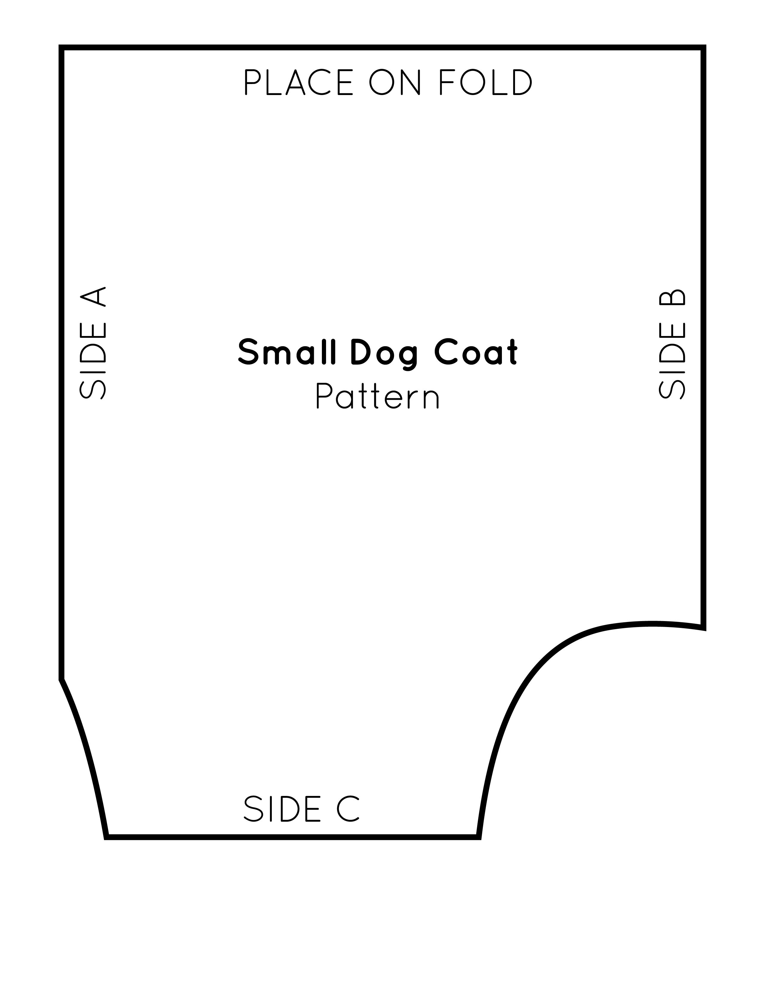 Beginner Template Dog Coat Sewing Patterns Free Printable