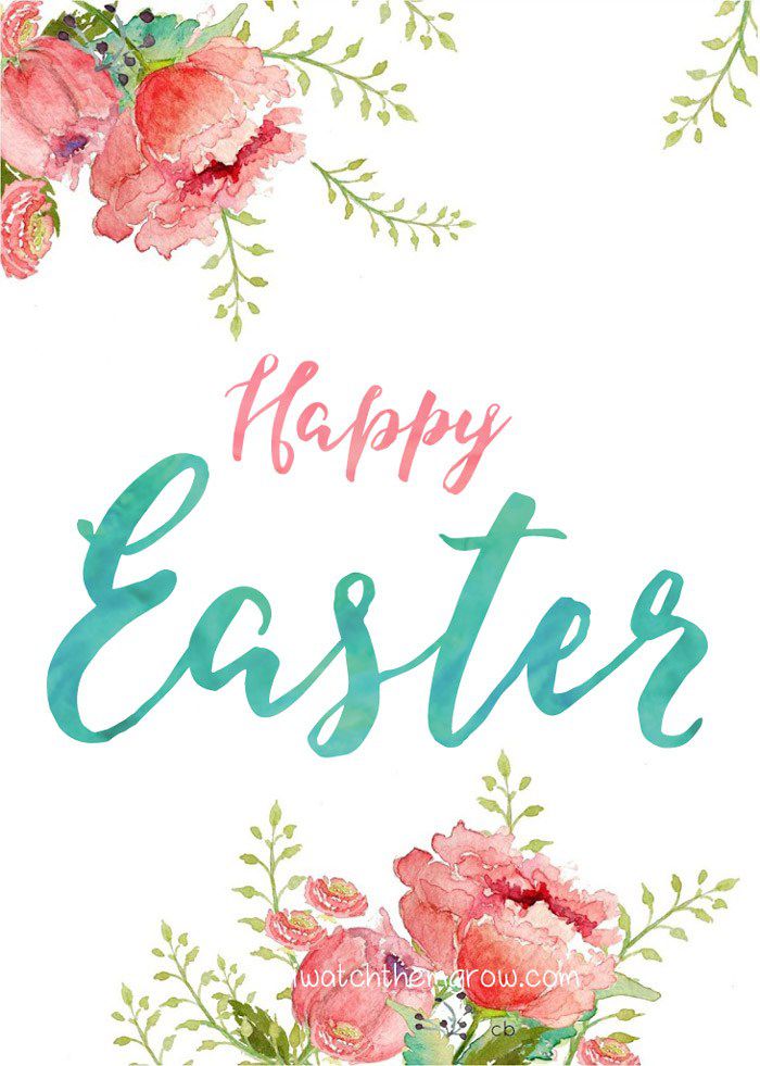 20 Free Printable Easter Cards for Everyone You Know