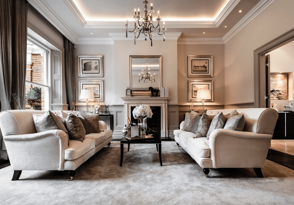 elegant traditional living room