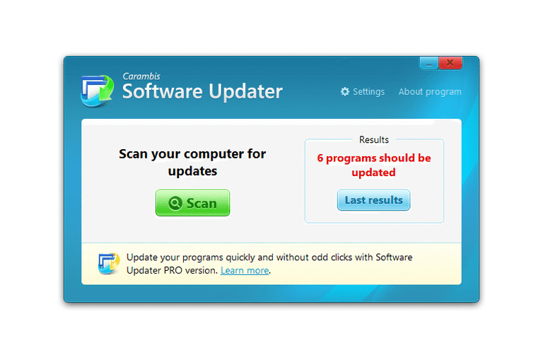 Carambis Software Updater.