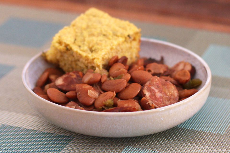Speckled Butter Beans With Andouille Sausage