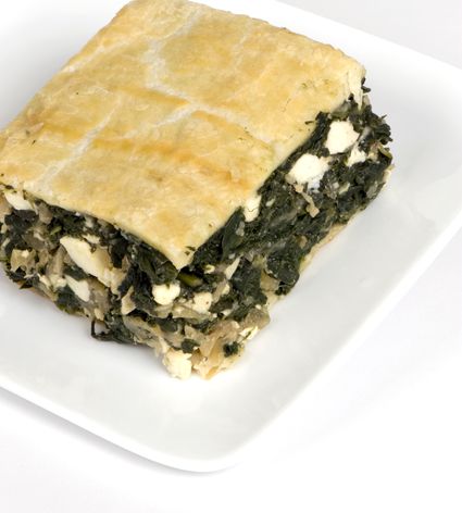 Greek Spinach Pie with Feta Cheese (Spanakopita) Recipe