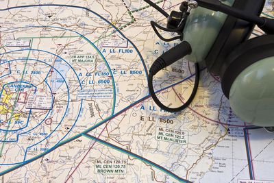 which air navigation uses calculations of speed and time