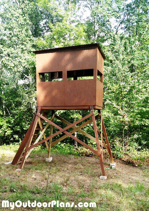 9 Free Deer Stand Plans In a Variety of Sizes