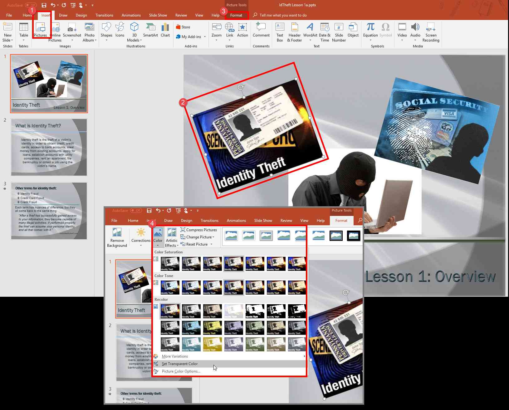 make in color transparent image Make Image an in Background PowerPoint Transparent