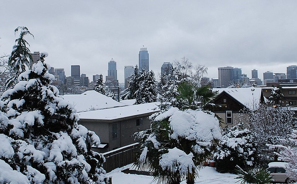 Does it snow in Seattle? When it does, what happens?