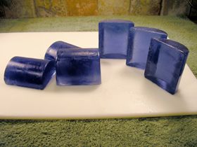 Unmolded melt and pour soap