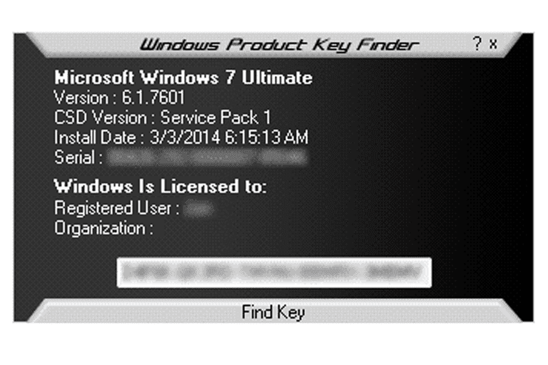free product key finder for windows 7