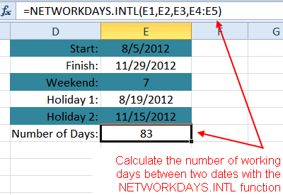 Count Days Between Two Dates in Excel