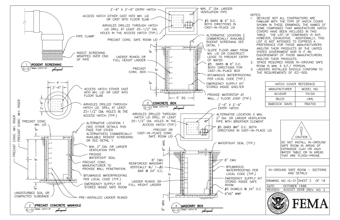 Tornado: Safe Room Drawings - How to Design a Tornado Safe Room