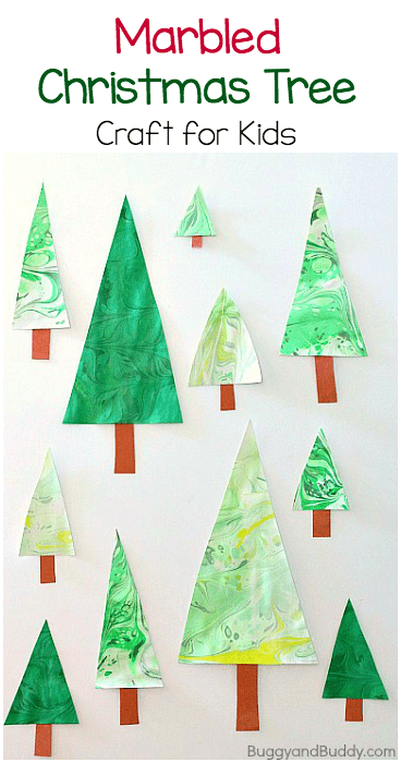 12 Christmas Tree Crafts for Kids