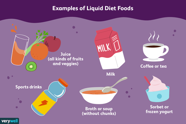 cold liquid diet foods