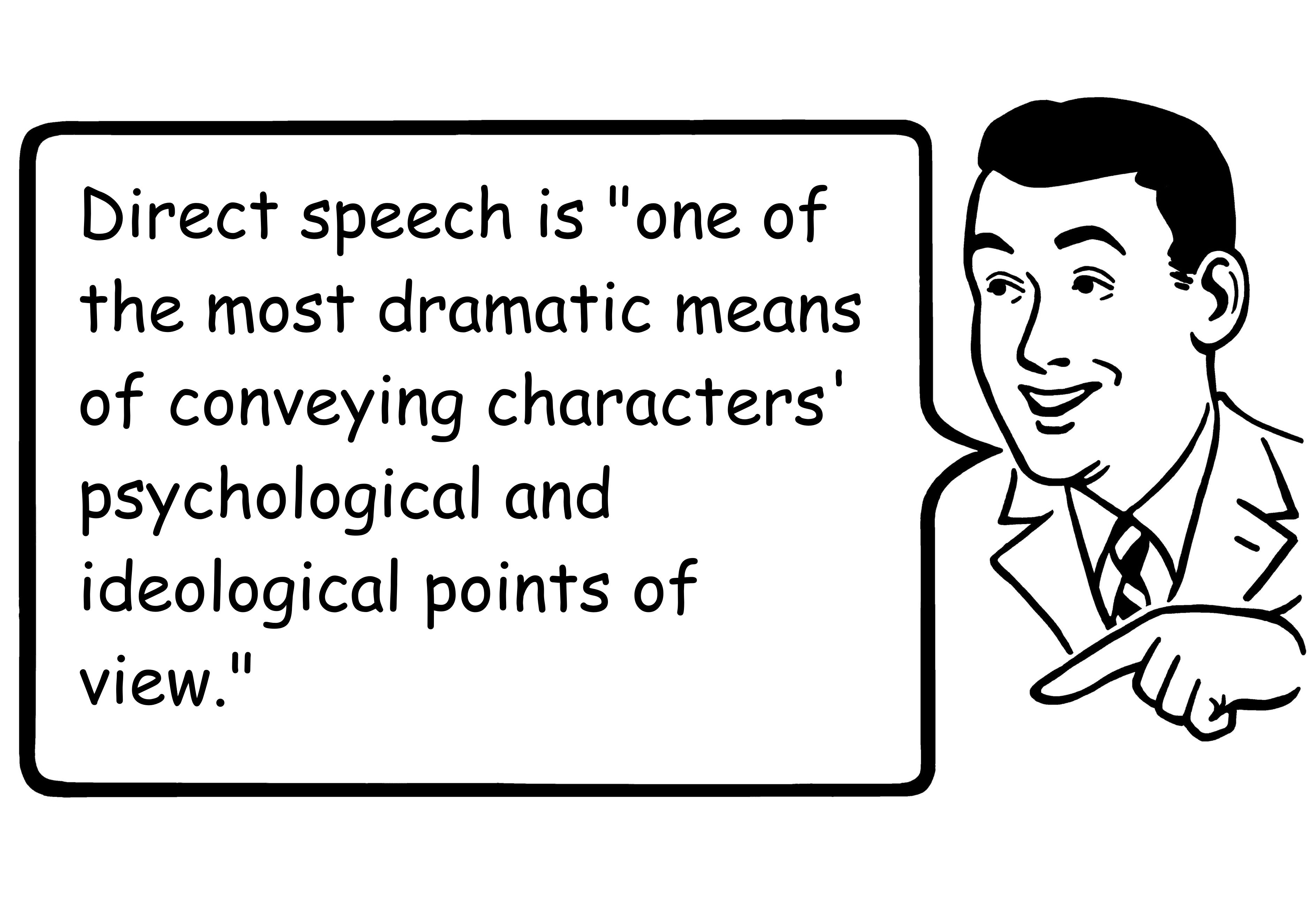 how to make direct speech