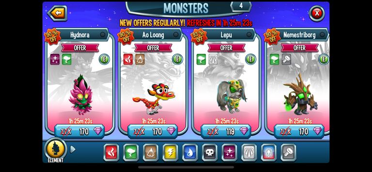 best monsters on monster legends
