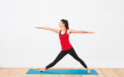 Fierce Warrior Pose Yoga Sequence at Home