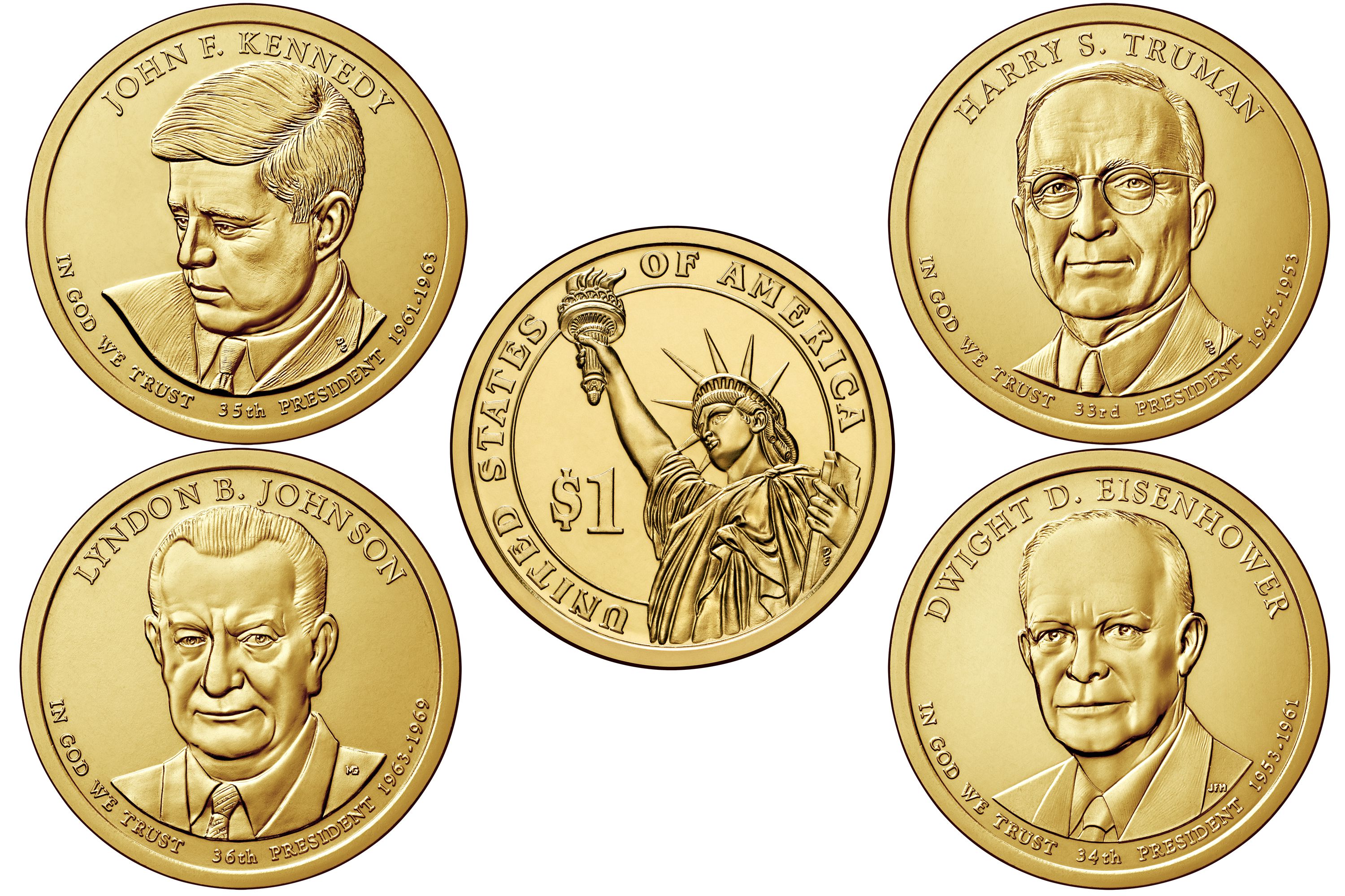 us presidential dollar coins value