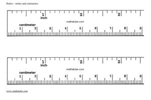free printable ruler inches