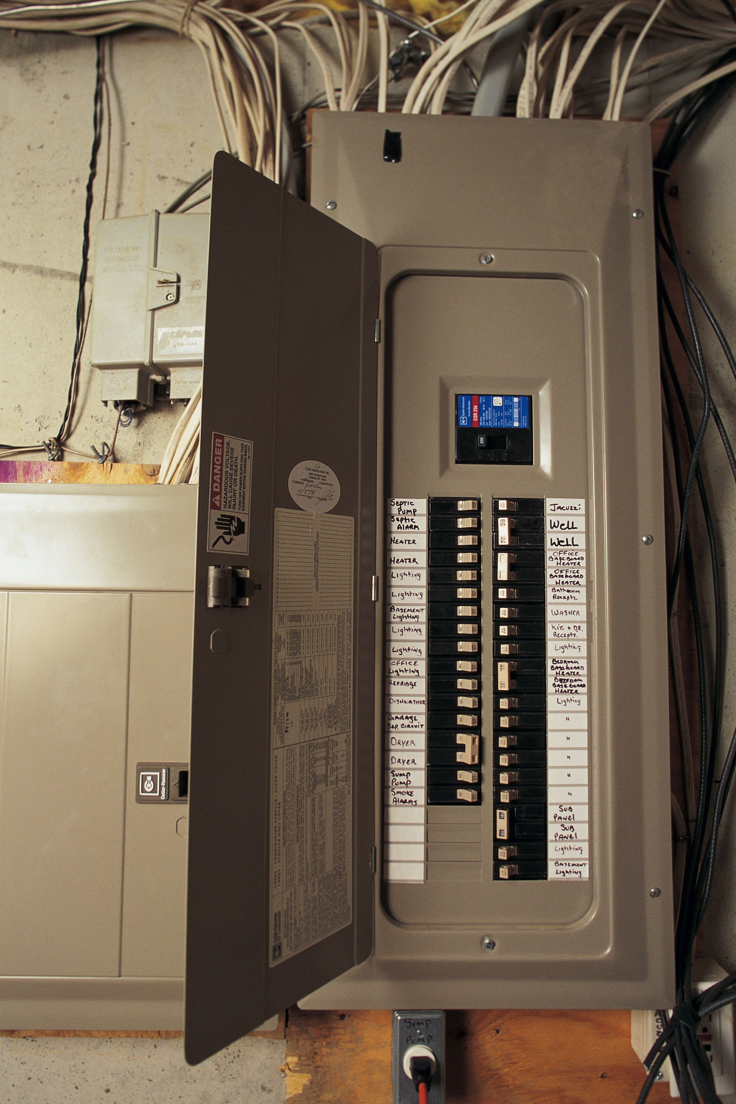 200 amp breaker panel