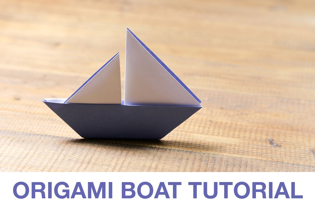 Learn How to Make a Cute Origami Sail Boat!