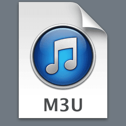 what extension is an m3u file
