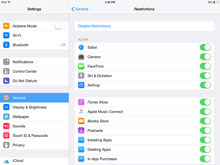 How to Enable iPad Family Restrictions