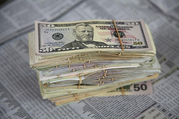 US dollars_investing section of newspaper