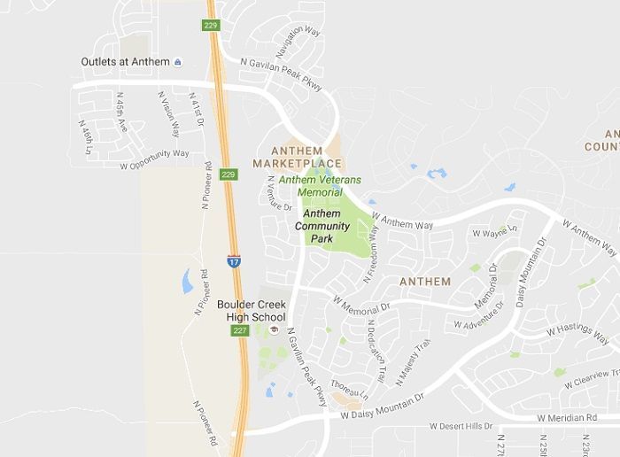 Address, Directions, Map to Anthem Community Park