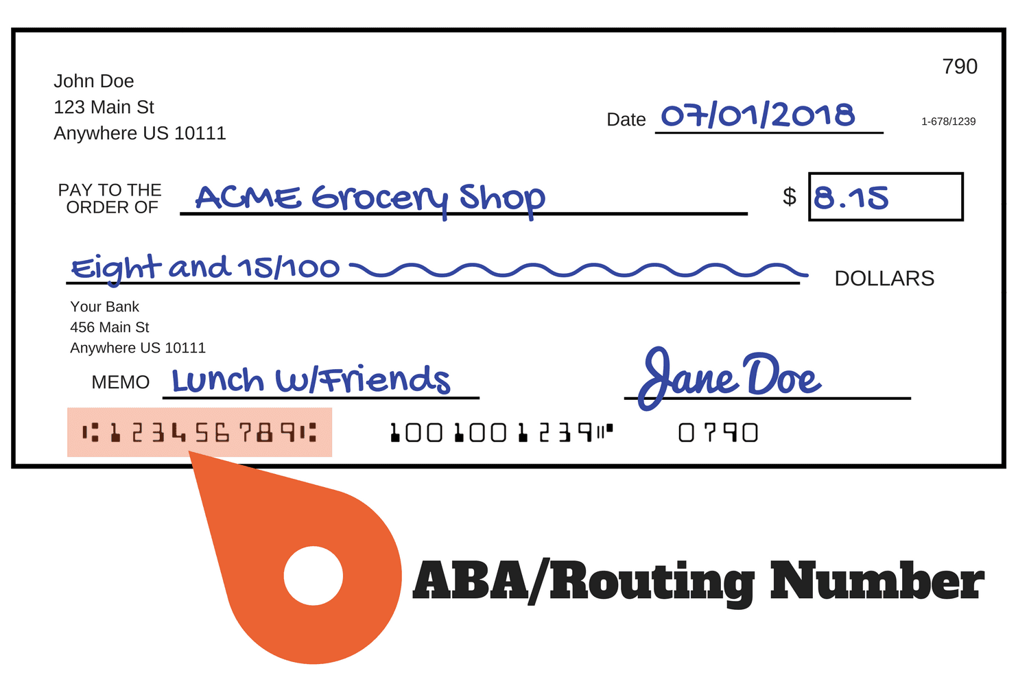 meta bank routing and account number