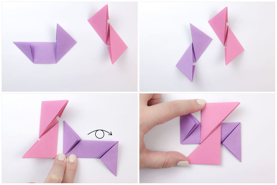 sticky note origami instructions ninja star
