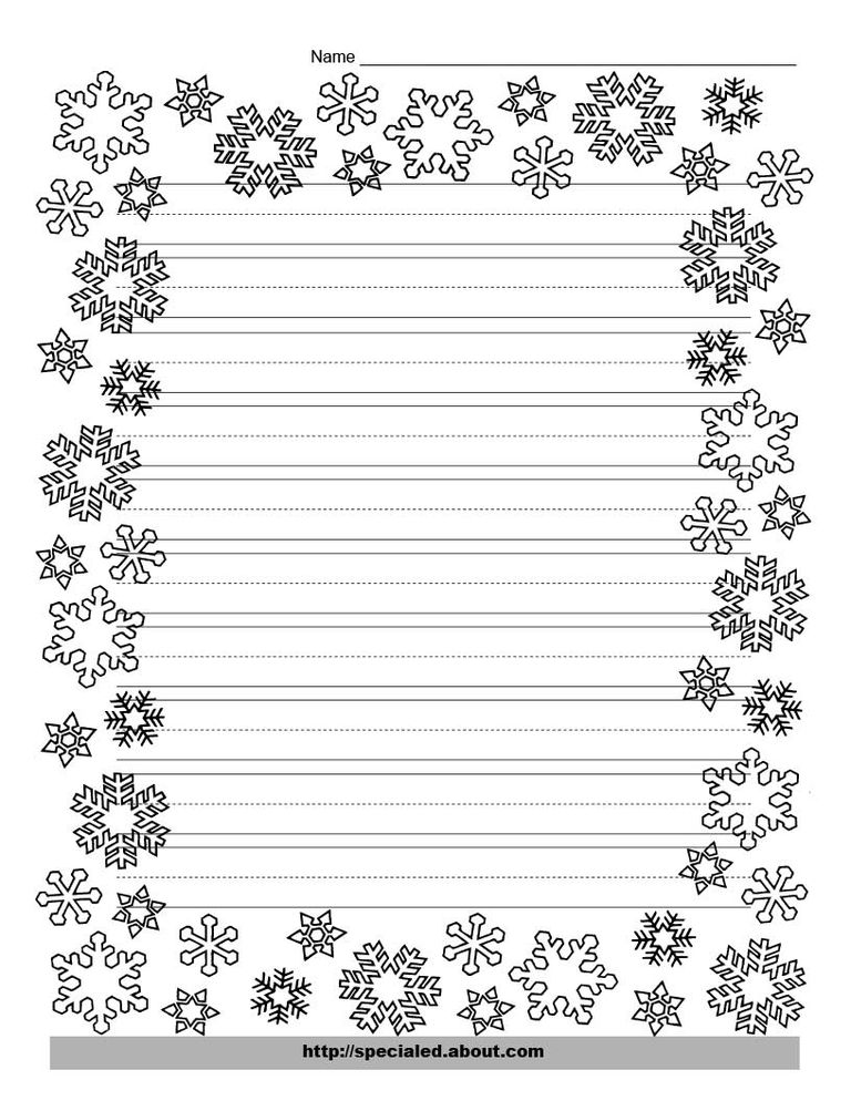 Christmas Writing Paper Free Printables