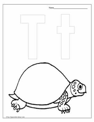 Letter T Worksheets and Activities