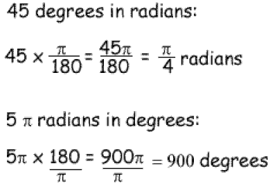 degrees to radi