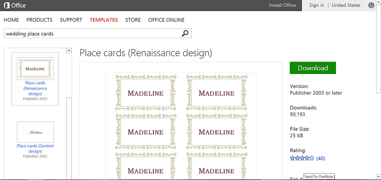 Place Cards For Weddings Template Microsoft Word Download Free 