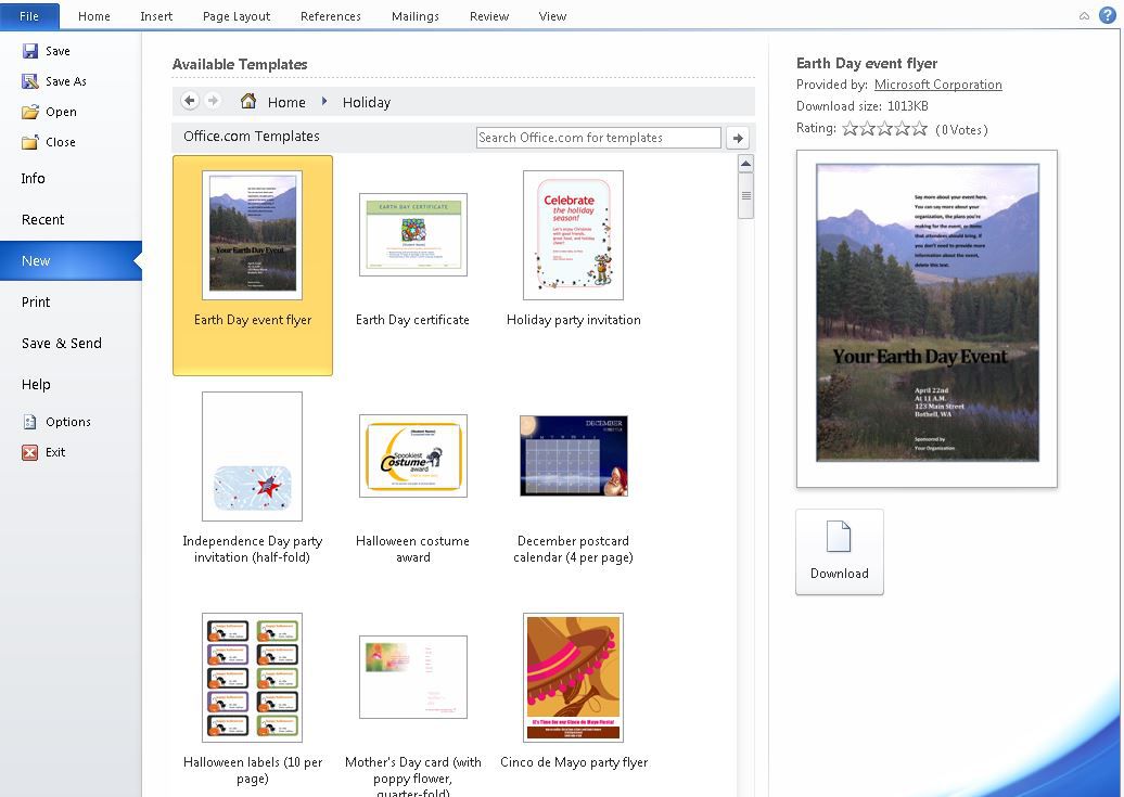 How To Find Microsoft Word Templates On Office Online