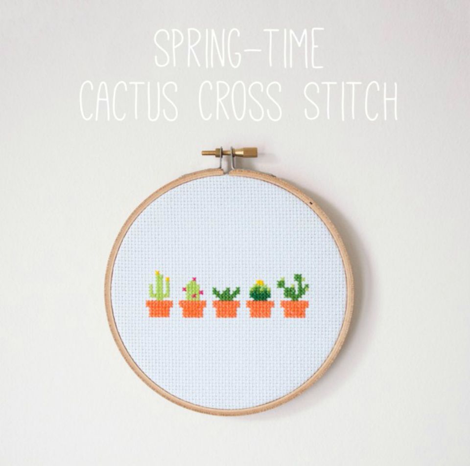 10 Succulent and Cacti Cross-Stitch Patterns