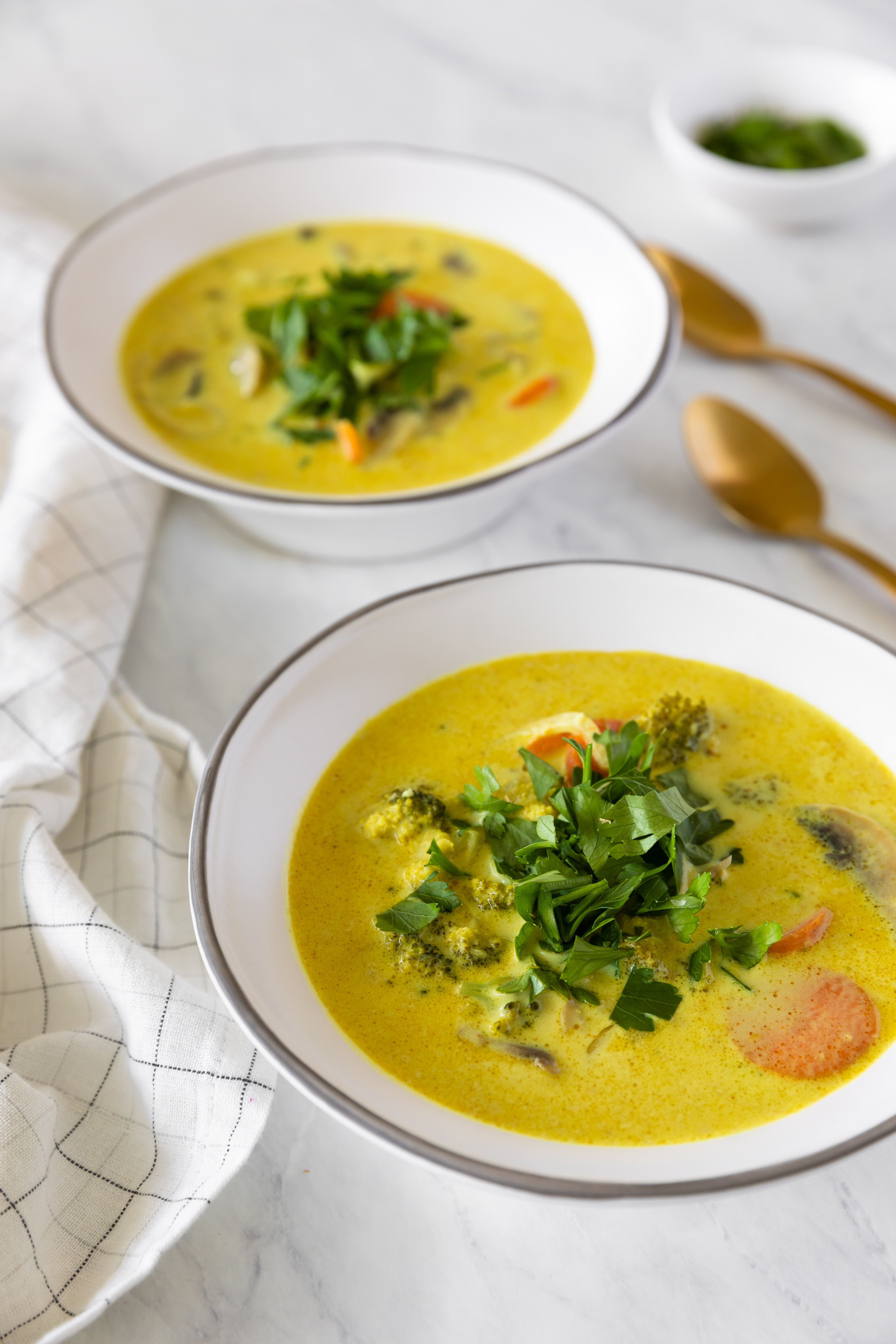 Madras Curry Vegan Vegetable Soup Recipe