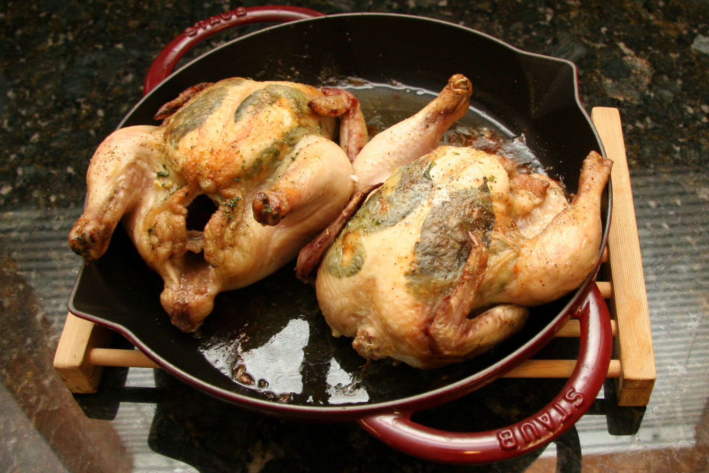 Herb and Garlic Cornish Game Hens Recipe
