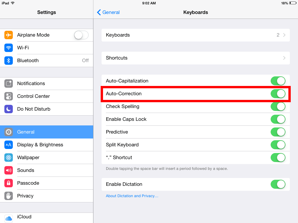 How to Turn On/Off Auto-Correct on the iPhone/iPad