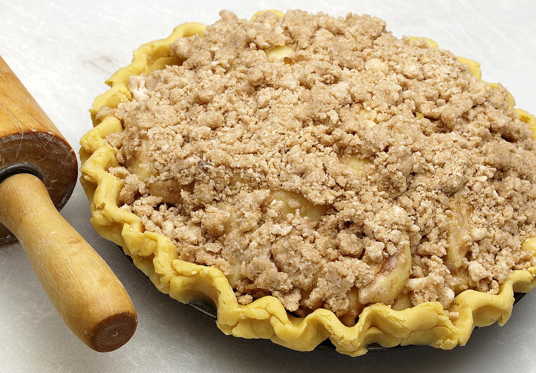 Sour Cream Apple Pie With Streusel Topping Recipe