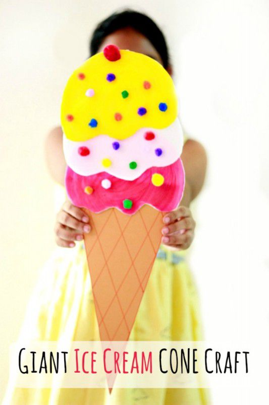 Giant Ice Cream Cone Craft