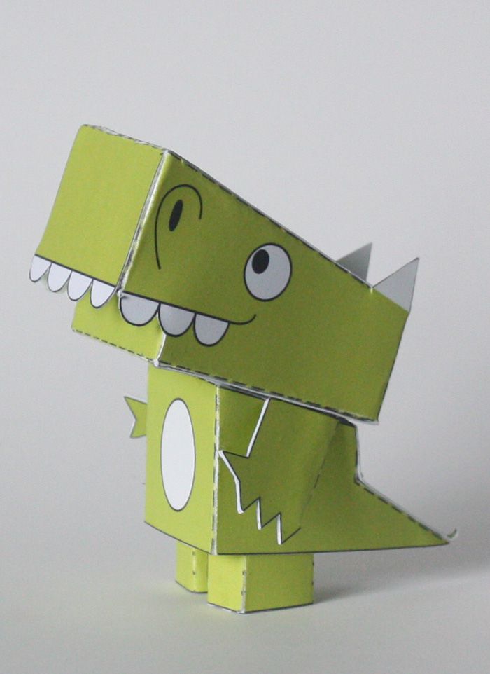 make a paper dinosaur