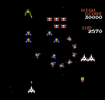classic 1980s space warfare video game