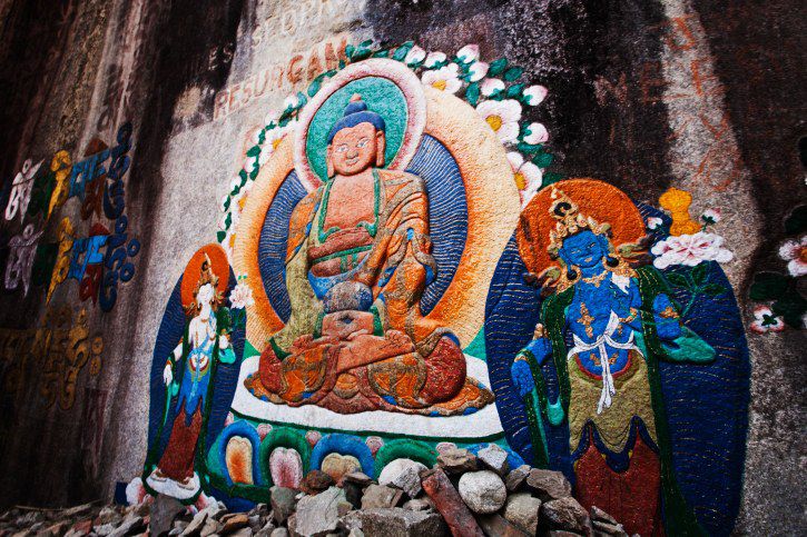 Buddhist temple in Manali.