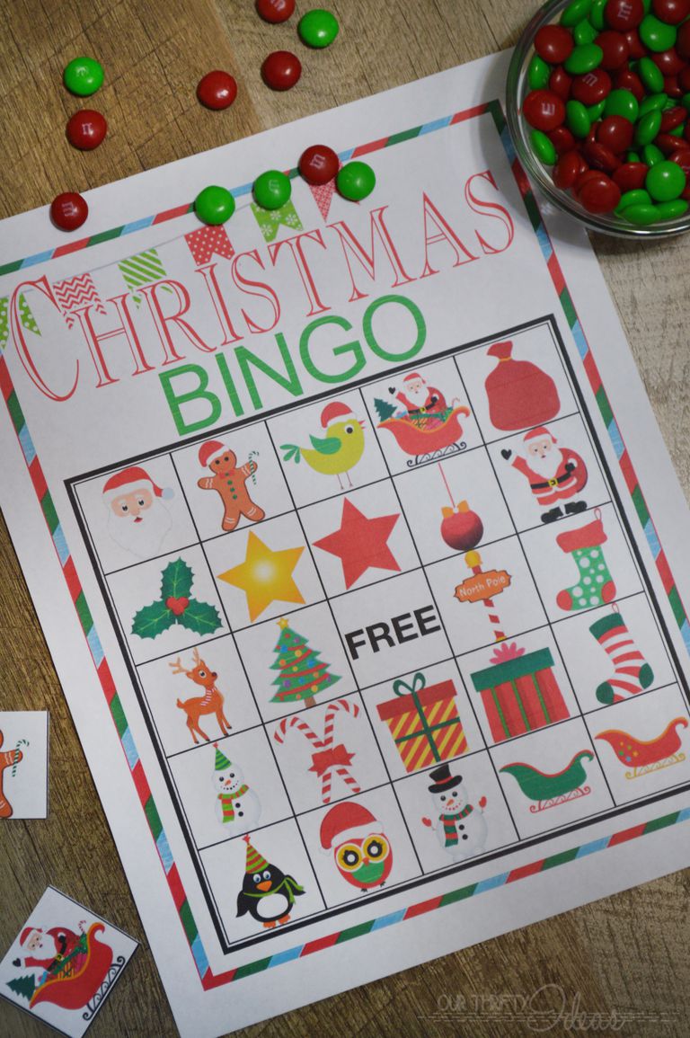 11 Free, Printable Christmas Bingo Games for the Family